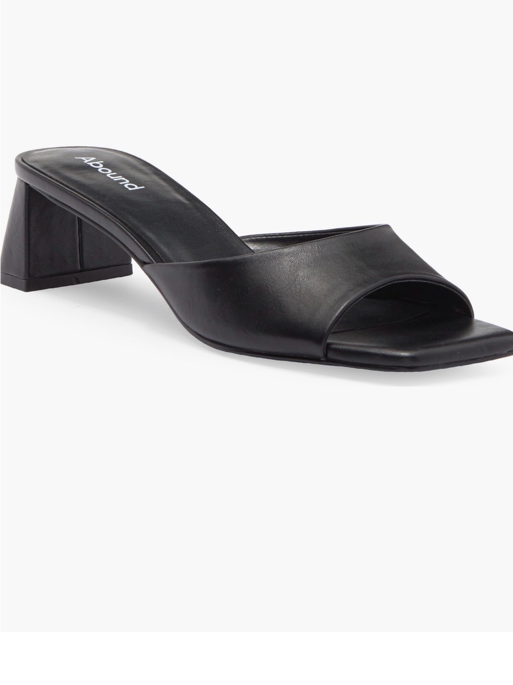Abound Black Open-Toe Jenny Mule